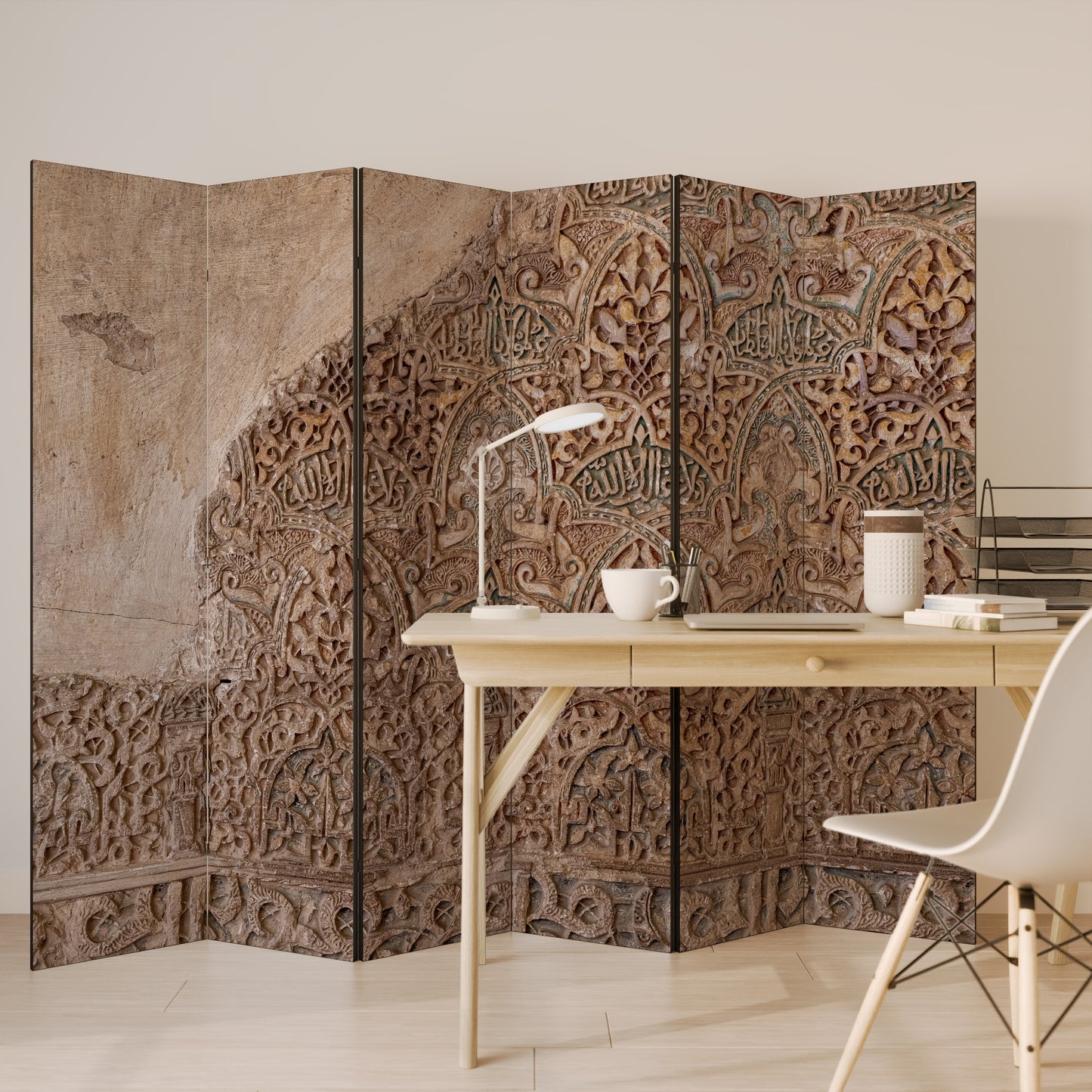 ARABESQUE WHISPERS Decorative 6-Panel Room Divider