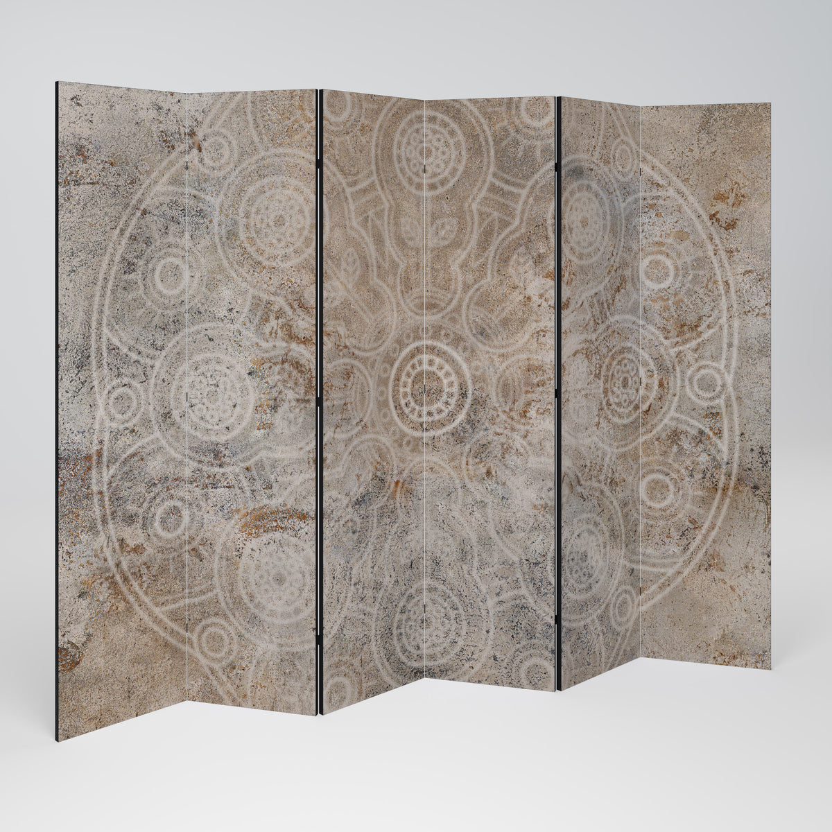 ENIGMATIC PATTERNS Decorative 6-Panel Room Divider