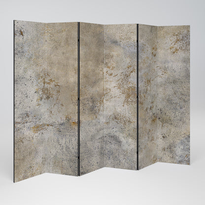 Divisorio decorativo per ambienti a 6 pannelli "ASTRACT EARTH CANVAS"