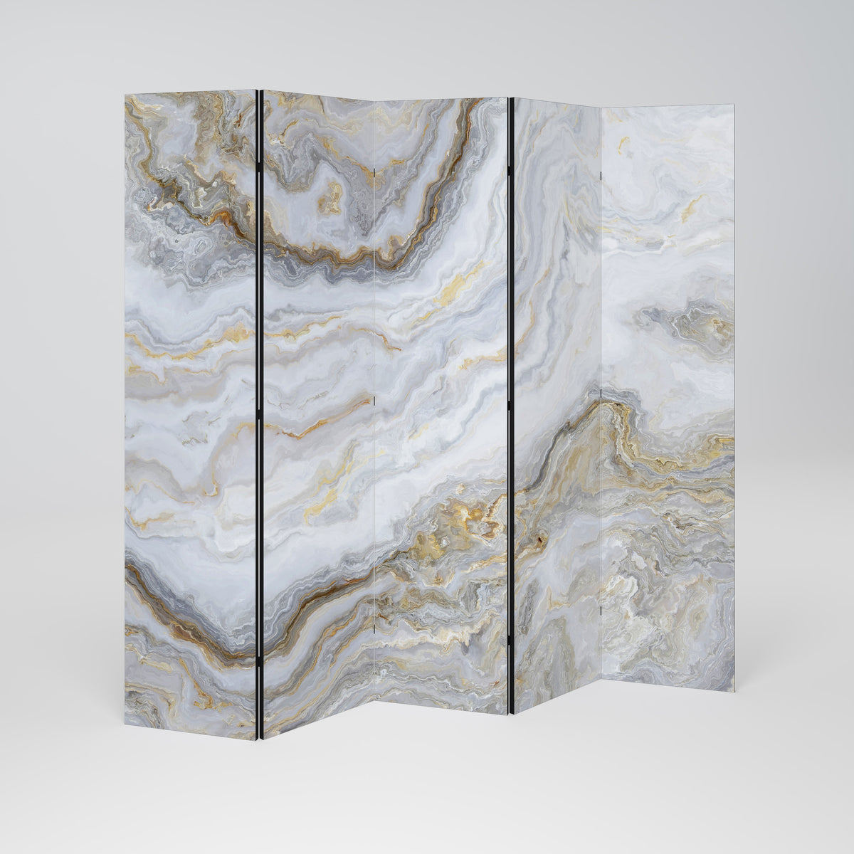 GOLDEN RIDGES Decorative 5-Panel Room Divider