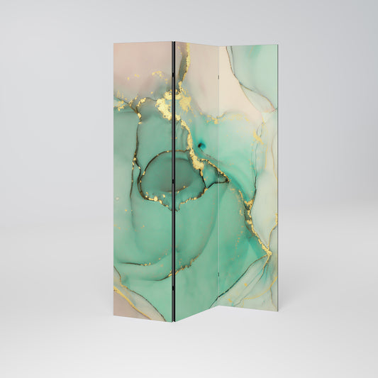 Divisorio decorativo per ambienti a 3 pannelli MARBLEIZED MYSTIQUE