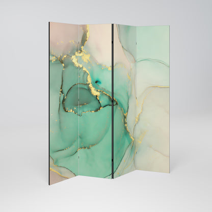 Divisorio decorativo per ambienti a 4 pannelli MARBLEIZED MYSTIQUE