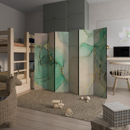 Divisorio decorativo per ambienti a 6 pannelli MARBLEIZED MYSTIQUE