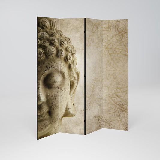 SCENA DI MEDITAZIONE MISTICA Divisorio decorativo per ambienti a 4 pannelli
