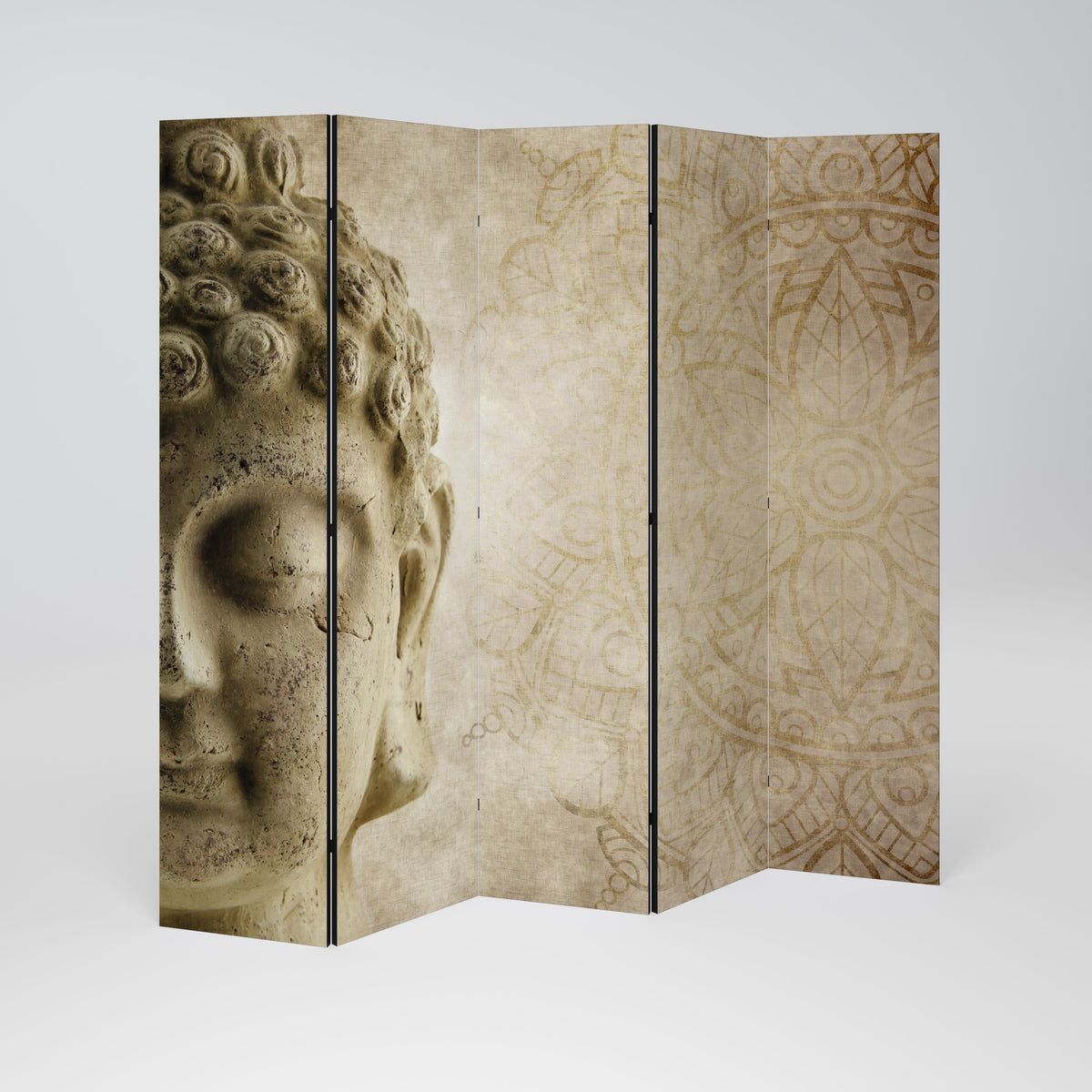 MYSTICAL MEDITATION SCENE Decorative 5-Panel Room Divider