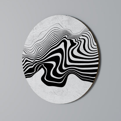 MIRAGE MONOCROMATICO - Arte murale rotonda