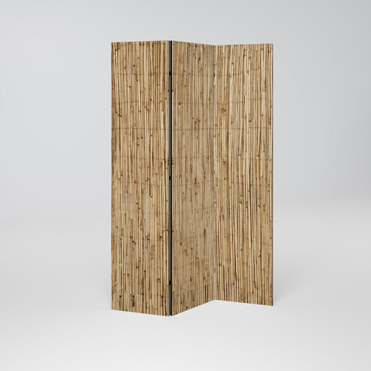 STRAW BOUND DELIGHT Divisorio decorativo per ambienti a 3 pannelli