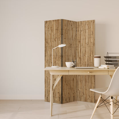 STRAW BOUND DELIGHT Divisorio decorativo per ambienti a 3 pannelli