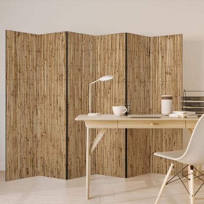 STRAW BOUND DELIGHT Divisorio decorativo per ambienti a 6 pannelli