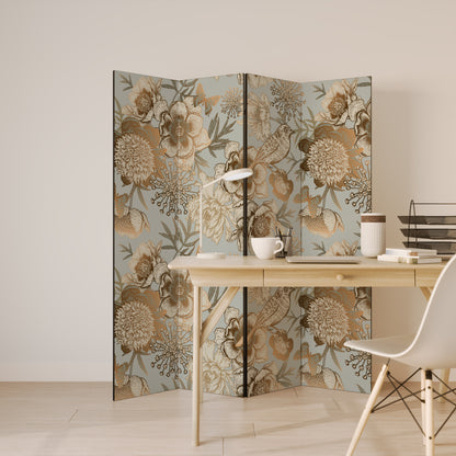 SUCCULENT WHIMSY - Divisorio decorativo per ambienti a 4 pannelli