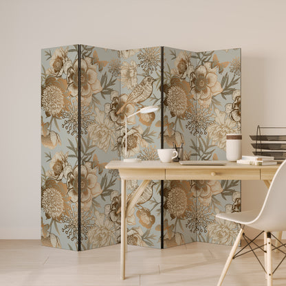 SUCCULENT WHIMSY - Divisorio decorativo per ambienti a 5 pannelli