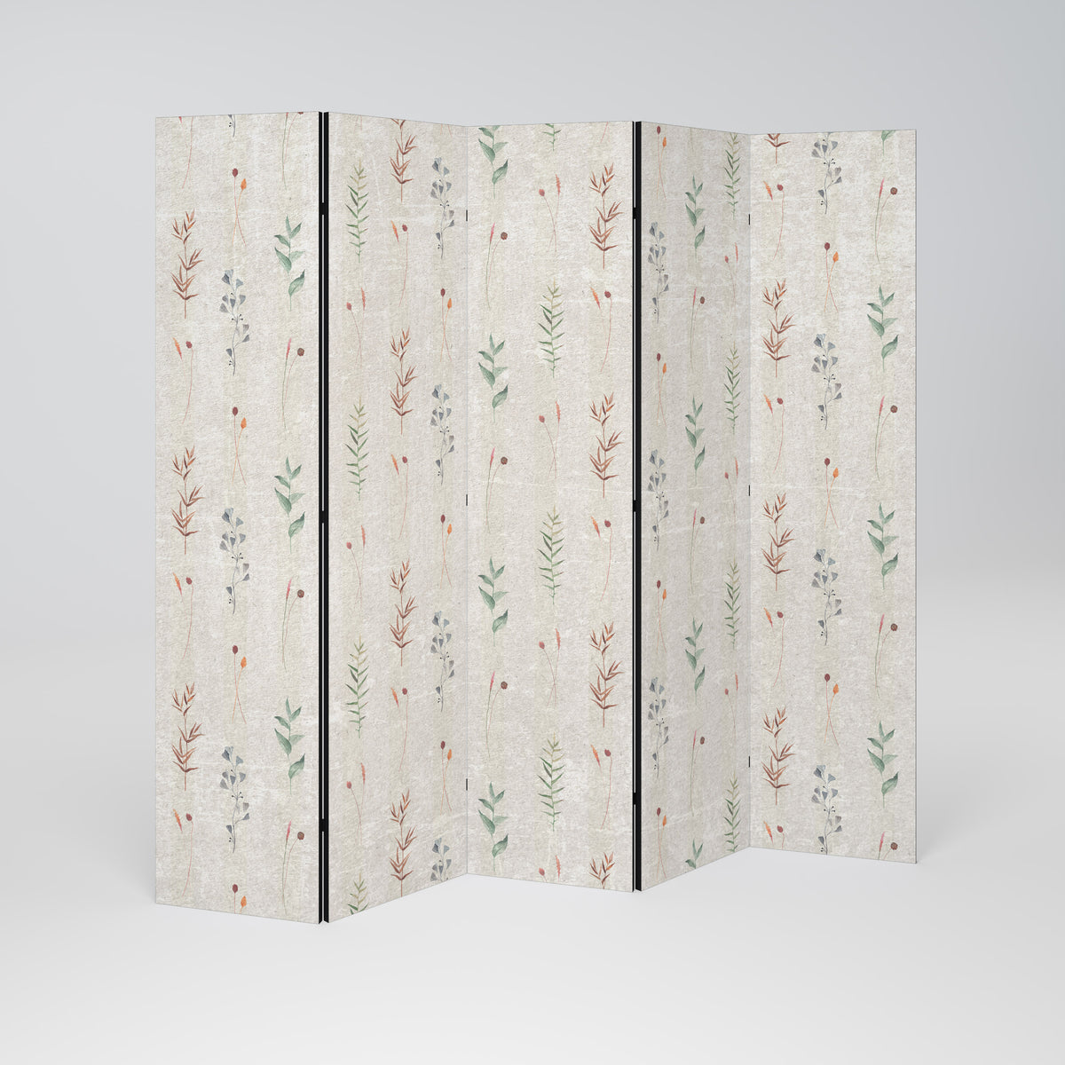 VERDANT HARMONY Decorative 5-Panel Room Divider