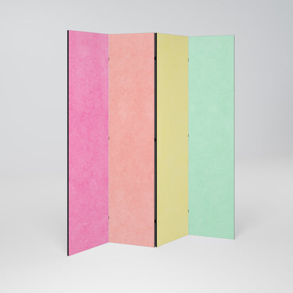 COME UNA TENDA A RULLO Divisorio decorativo per ambienti a 4 pannelli