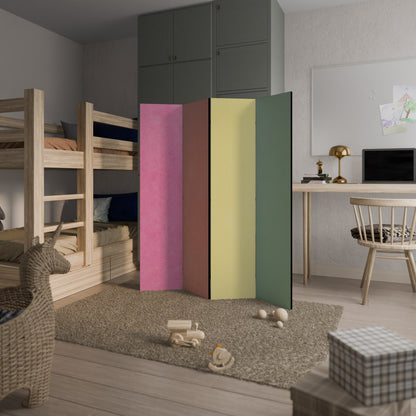 COME UNA TENDA A RULLO Divisorio decorativo per ambienti a 4 pannelli