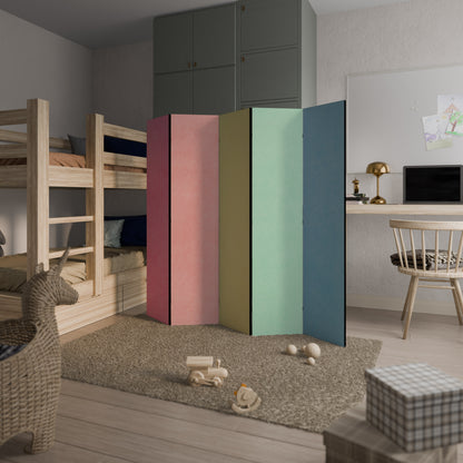 COME UNA TENDA A RULLO Divisorio decorativo per ambienti a 5 pannelli