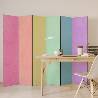 COME UNA TENDA A RULLO Divisorio decorativo per ambienti a 6 pannelli