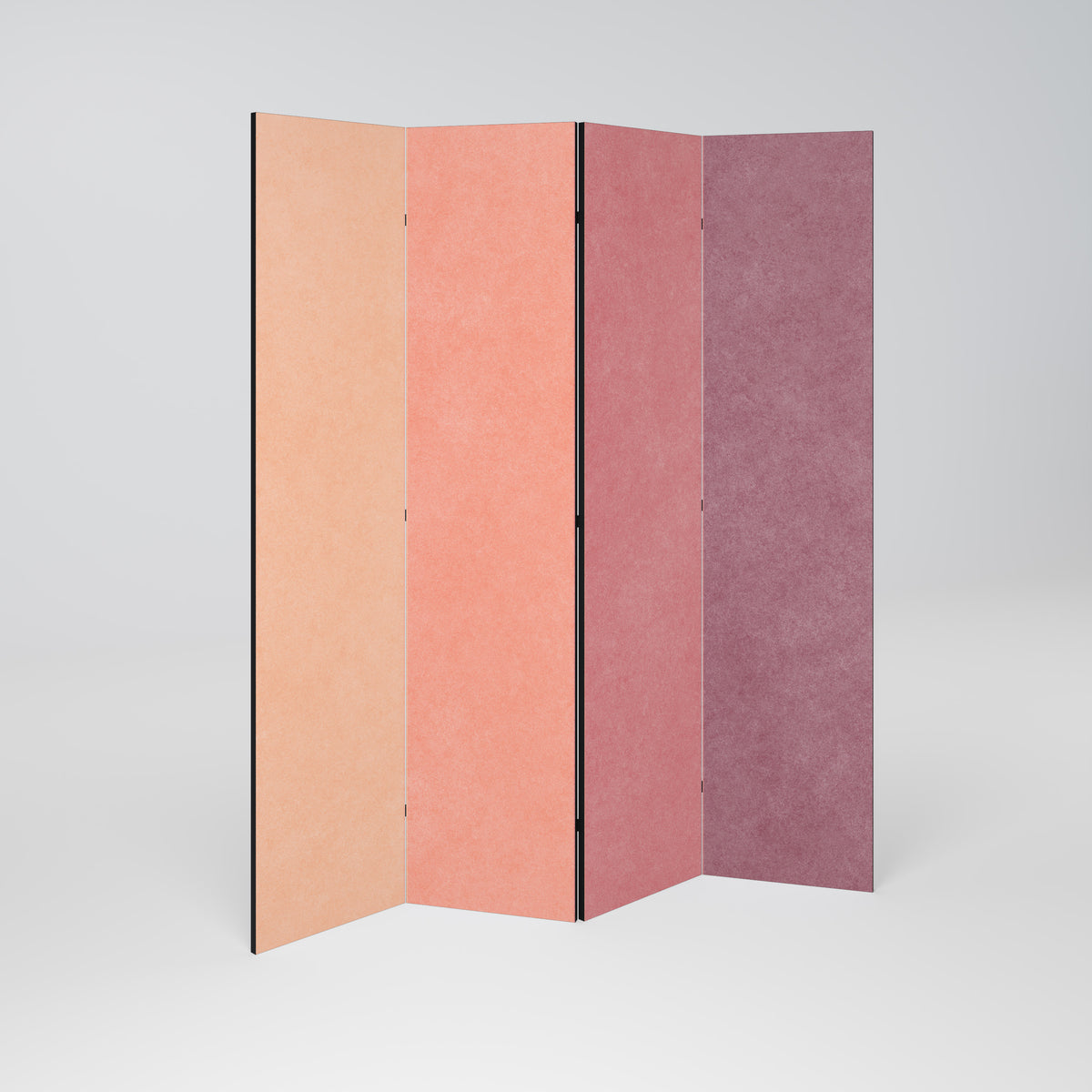 SMELLS LIKE PINK SPIRIT Decorative 4-Panel Room Divider