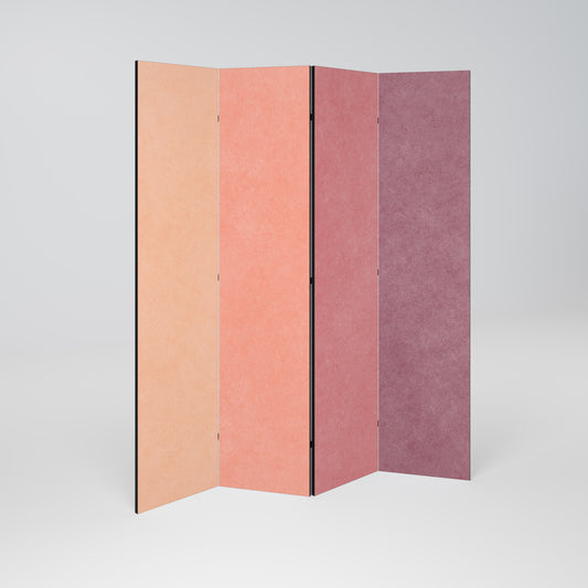 Divisorio decorativo per ambienti a 4 pannelli "SELLS LIKE PINK SPIRIT"