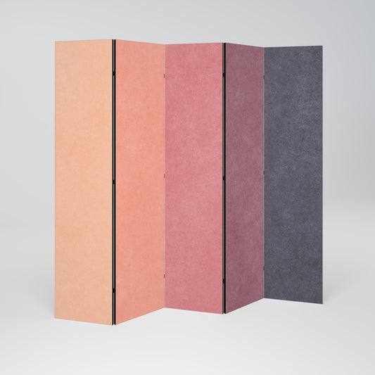 Divisorio decorativo per ambienti a 5 pannelli "SELLS LIKE PINK SPIRIT"