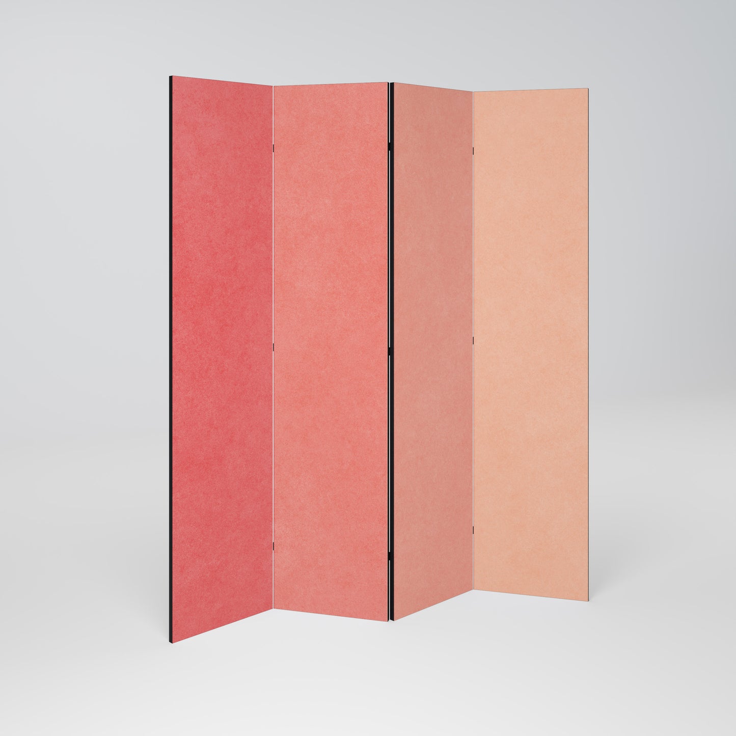 PEACH OF MY HEART - Divisorio decorativo per ambienti a 4 pannelli