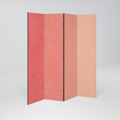 PEACH OF MY HEART - Divisorio decorativo per ambienti a 4 pannelli