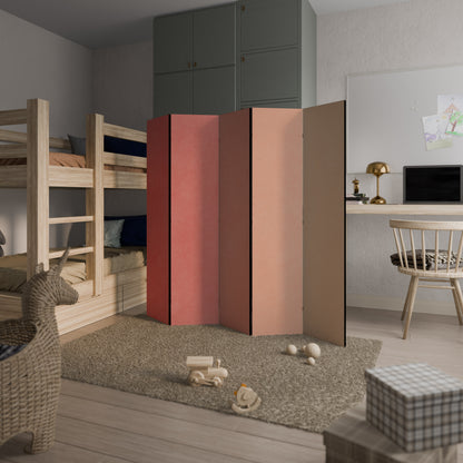 PEACH OF MY HEART - Divisorio decorativo per ambienti a 5 pannelli