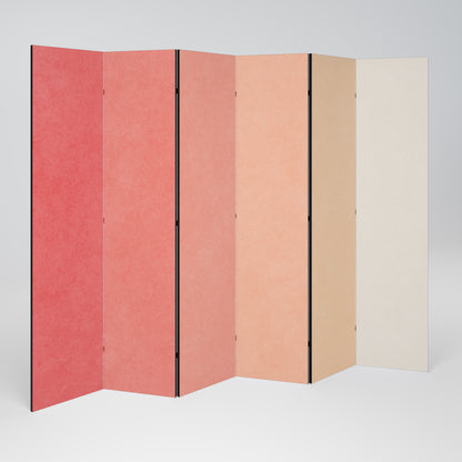 PEACH OF MY HEART - Divisorio decorativo per ambienti a 6 pannelli