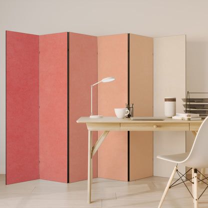 PEACH OF MY HEART - Divisorio decorativo per ambienti a 6 pannelli