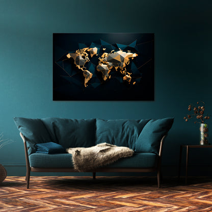 SHIMMERING WORLD SYMMETRY Stampa su tela orizzontale