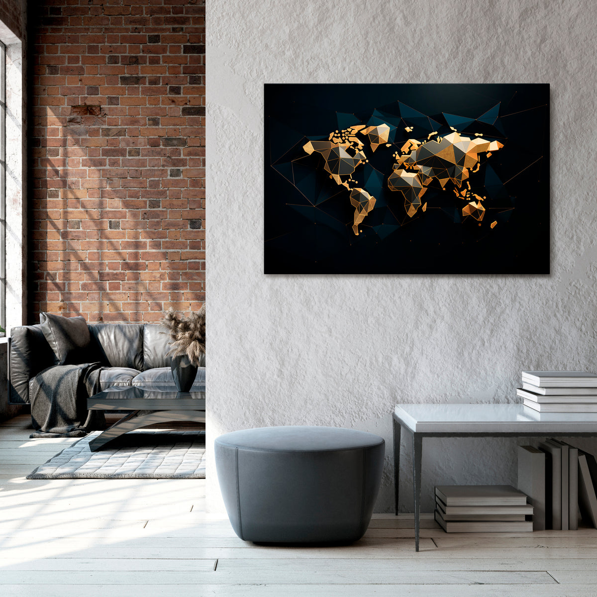 SHIMMERING WORLD SYMMETRY Stampa su tela orizzontale