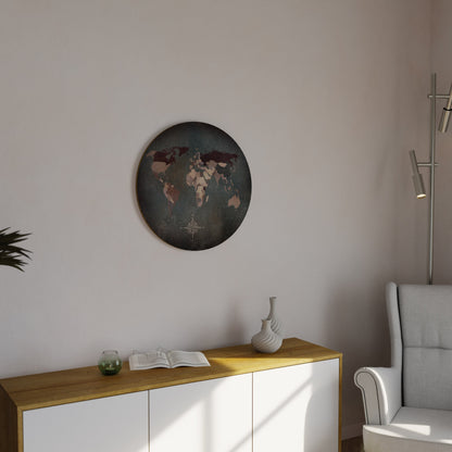 TESSERE ARTISTICHE DELLA TERRA Arte murale rotonda
