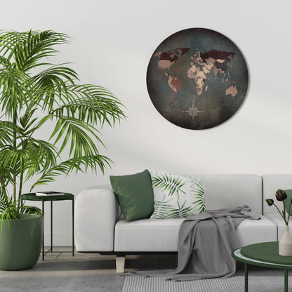 TESSERE ARTISTICHE DELLA TERRA Arte murale rotonda