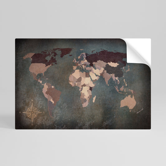 Poster orizzontale staccabile e attaccabile EARTH'S ARTISTIC TESSERAE