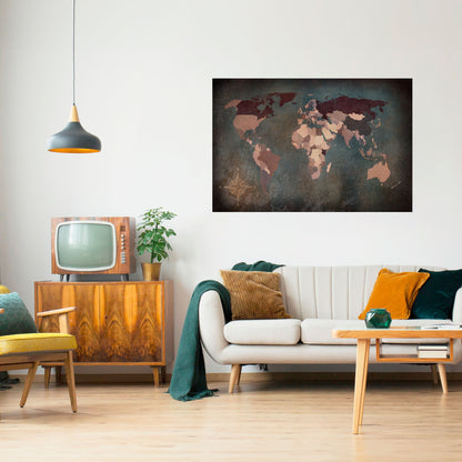 Poster orizzontale staccabile e attaccabile EARTH'S ARTISTIC TESSERAE