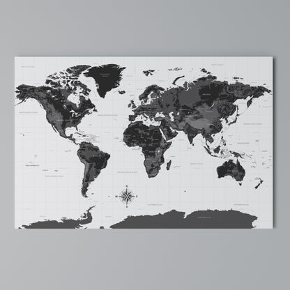 GLOBAL SHADOWS Stampa su tela orizzontale