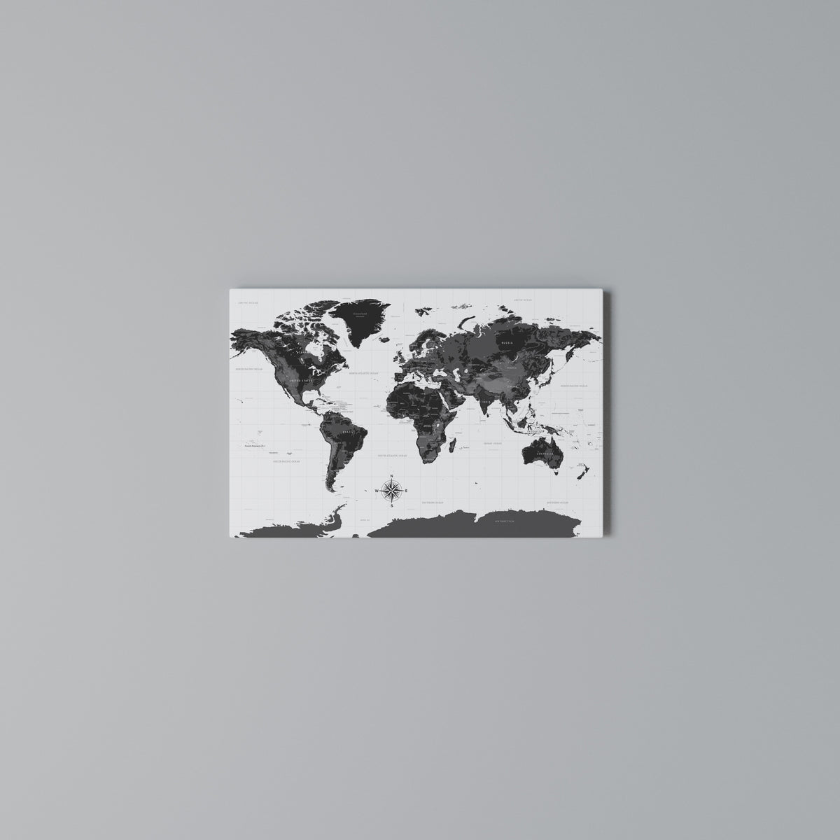 GLOBAL SHADOWS Stampa su tela orizzontale