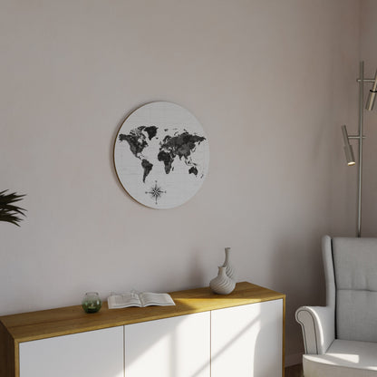 GLOBAL SHADOWS Arte murale rotonda