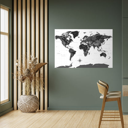 Poster orizzontale staccabile e attaccabile GLOBAL SHADOWS