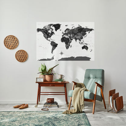 Poster orizzontale staccabile e attaccabile GLOBAL SHADOWS