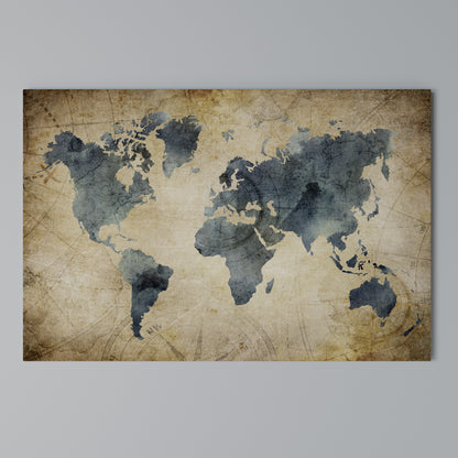 VINTAGE WORLDVIEW Stampa su tela orizzontale