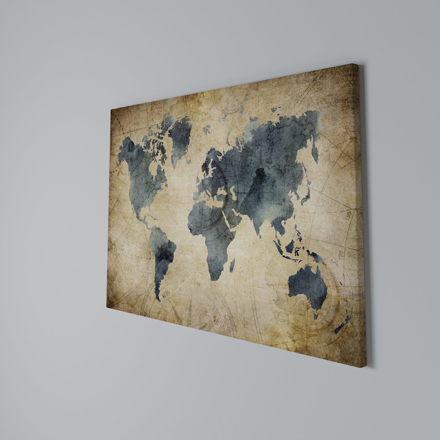VINTAGE WORLDVIEW Stampa su tela orizzontale