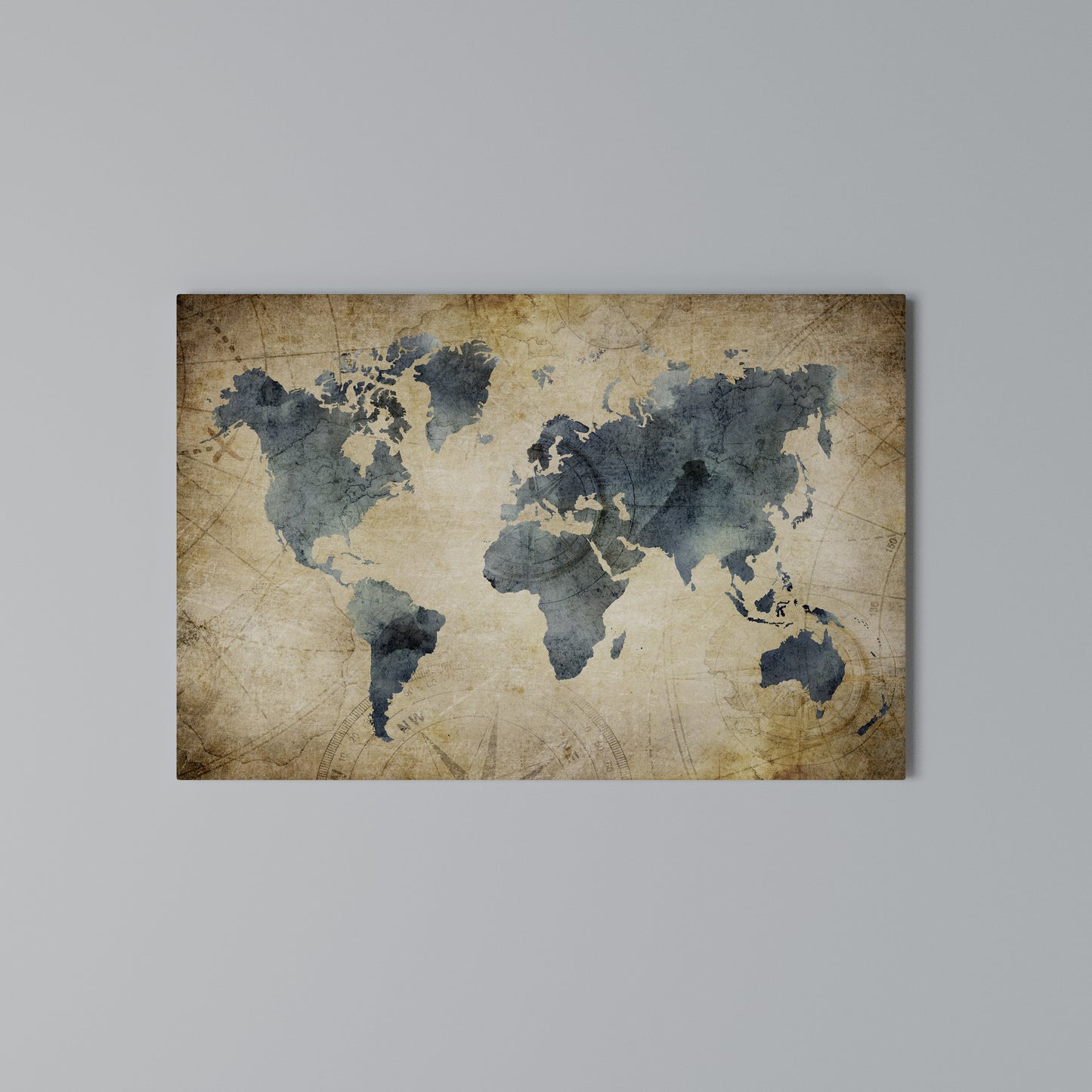VINTAGE WORLDVIEW Stampa su tela orizzontale