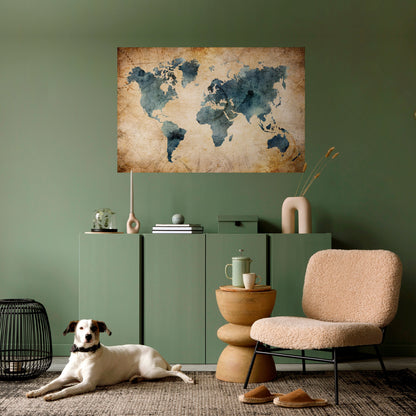 Poster orizzontale staccabile e attaccabile VINTAGE WORLDVIEW