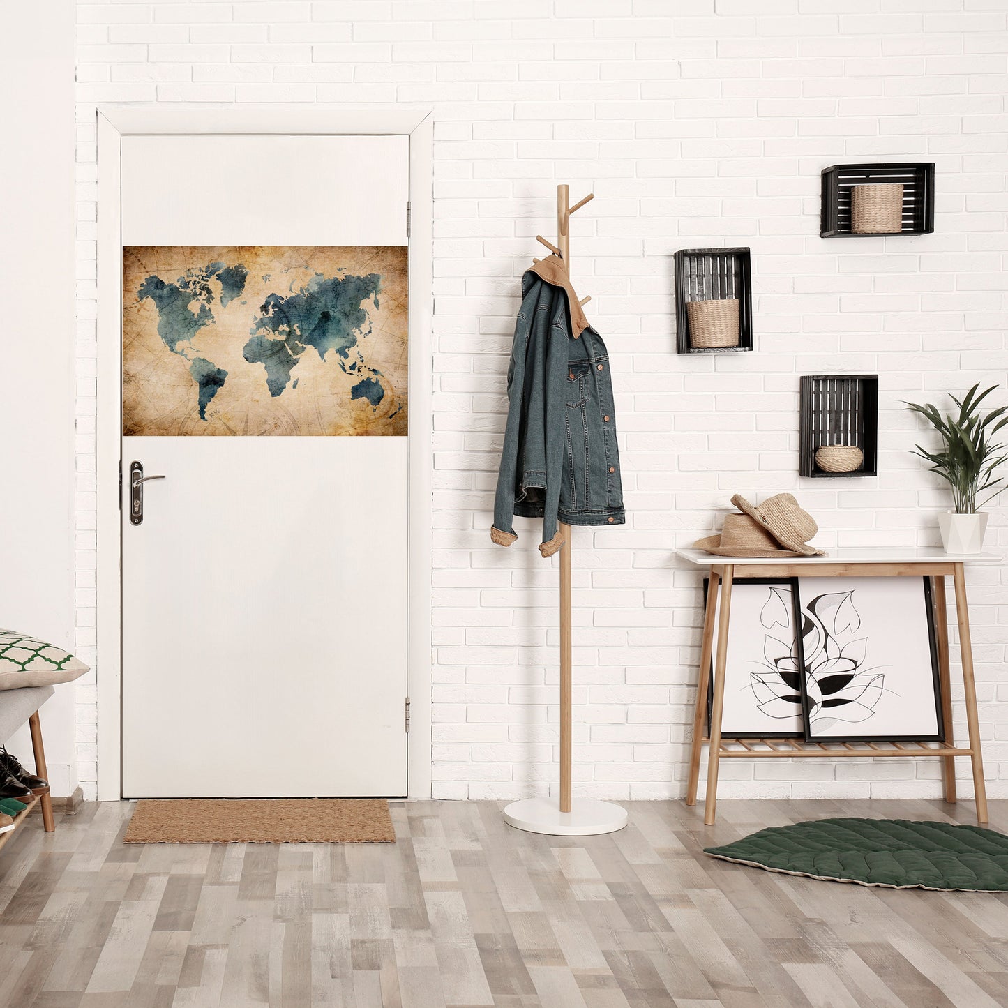 Poster orizzontale staccabile e attaccabile VINTAGE WORLDVIEW