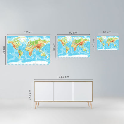Poster orizzontale staccabile e attaccabile CONTINENTAL COLOR SYMPHONY
