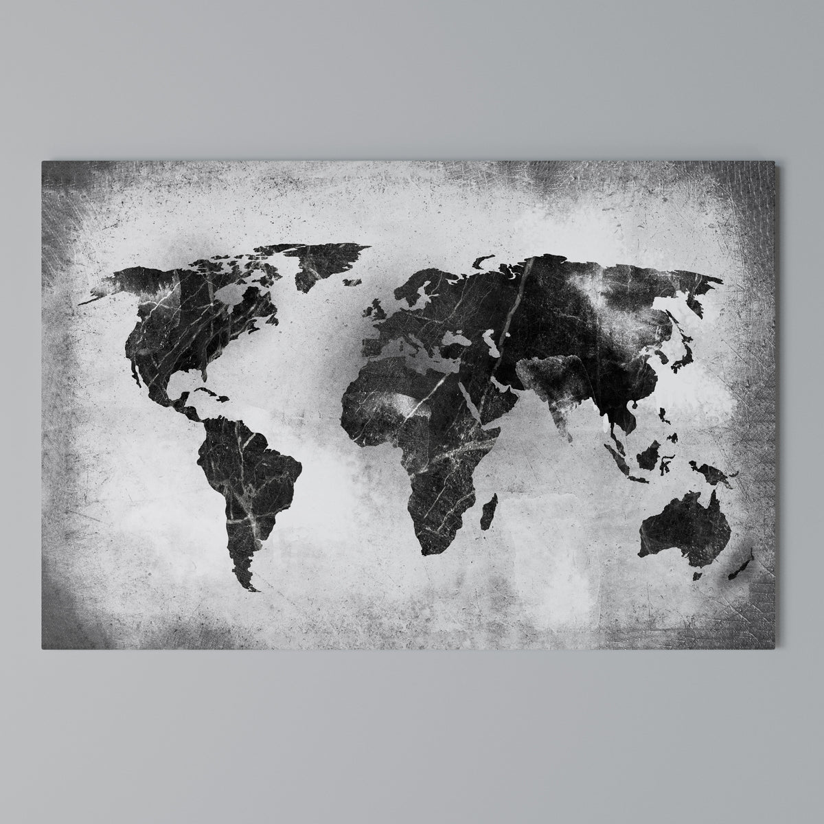 SHADOWED CONTINENTS Stampa su tela orizzontale