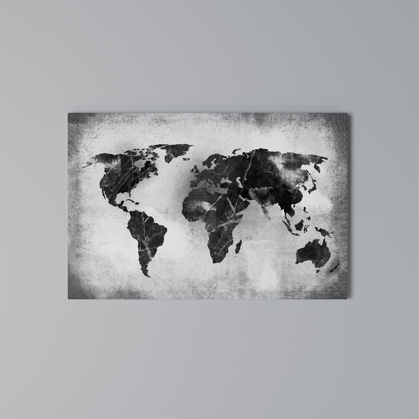 SHADOWED CONTINENTS Stampa su tela orizzontale