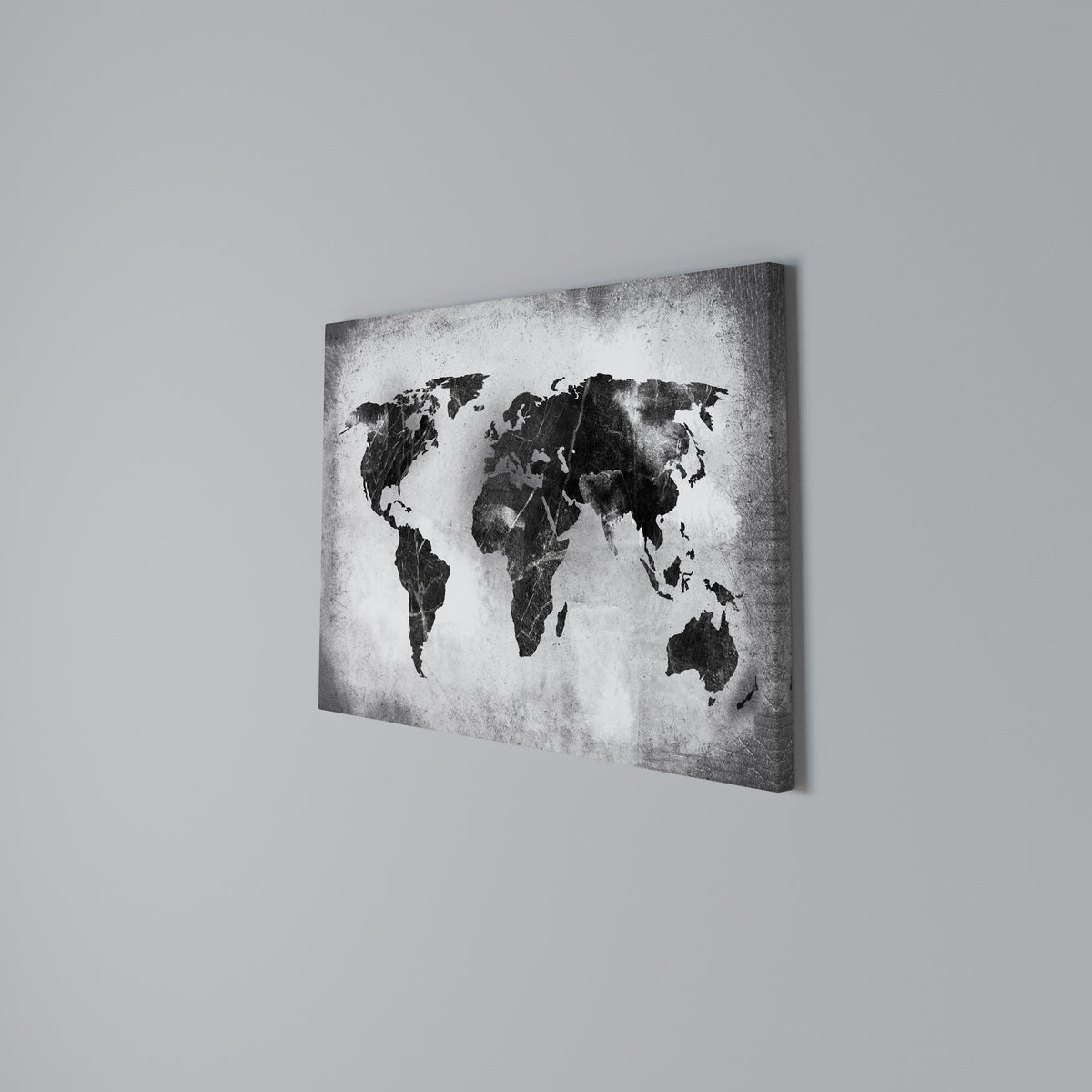 SHADOWED CONTINENTS Stampa su tela orizzontale