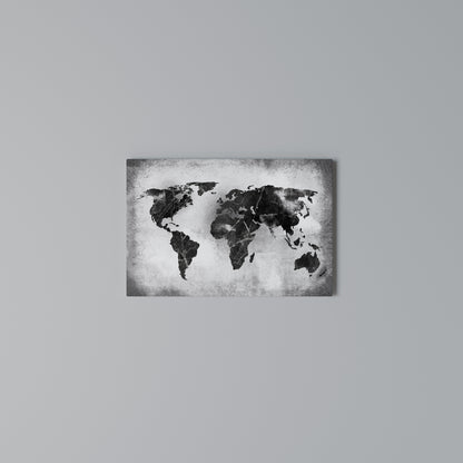 SHADOWED CONTINENTS Stampa su tela orizzontale
