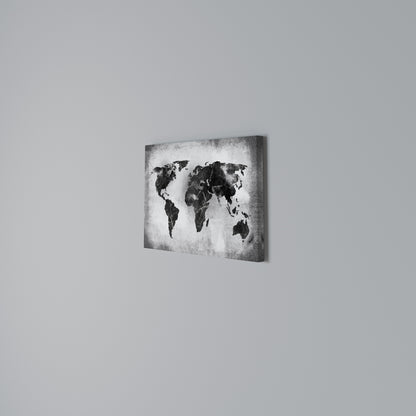 SHADOWED CONTINENTS Stampa su tela orizzontale